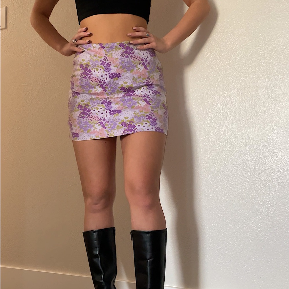 y2k 2000s express mini skirt